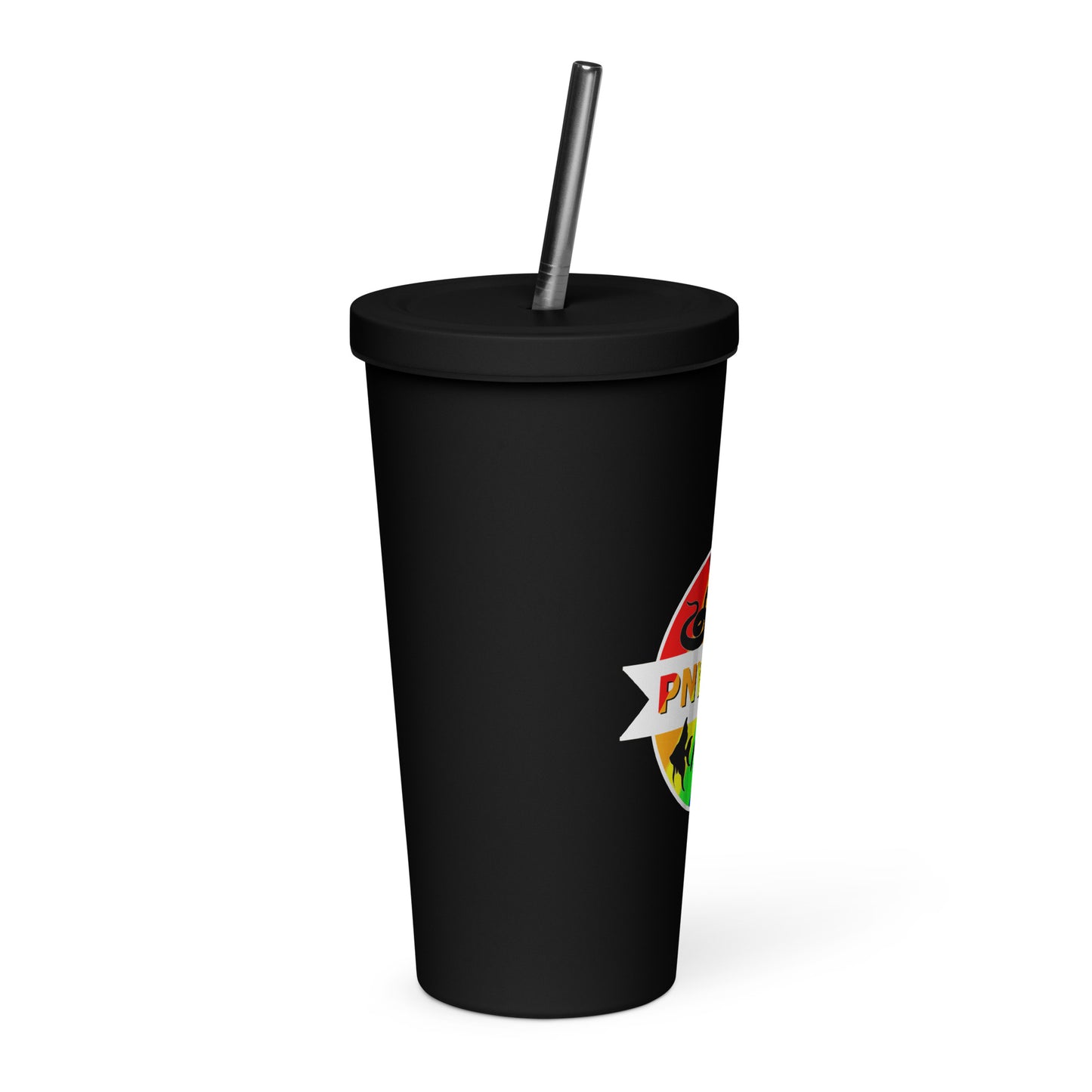 Pride Insulated tumbler with a straw