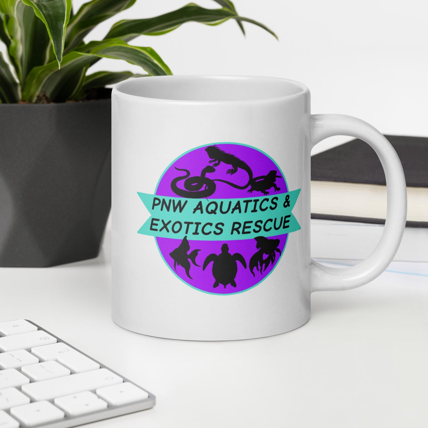 Logo White glossy mug