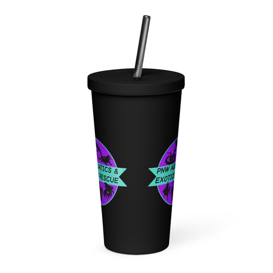 Logo Insulated tumbler with a straw